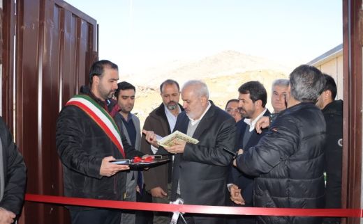 با حضور وزیر نیرو و استاندار همدان افتتاح و بازدید تصفیه خانه آب سد سرابی شد