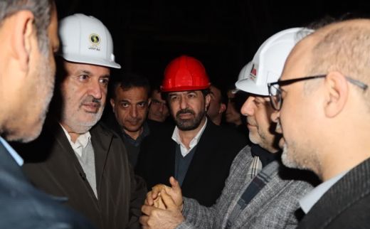 بازدید وزیر نیرو و استاندار همدان از نیروگاه شهید مفتح 