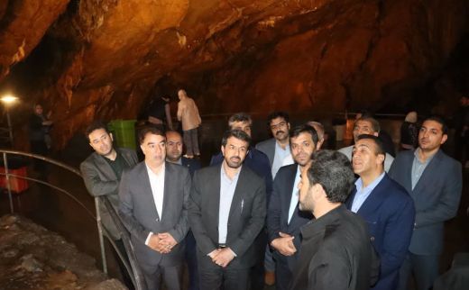 بازدید استاندار از غارعلیصدر به شهرستان کبودراهنگ