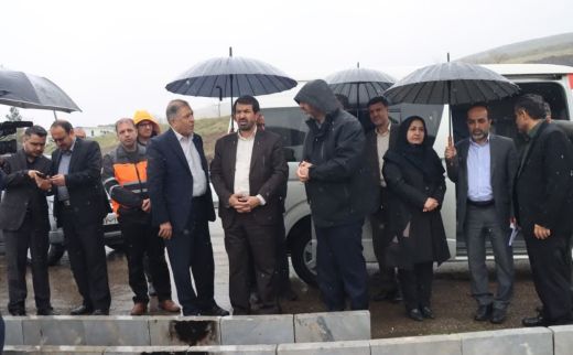 بازدید حمید ملانوری استاندار همدان از اراضی و پروژه های عمرانی روستای حیدره همدان 