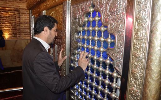 بازدید و حضور استاندار همدان از امامزاده محسن(ع) روستای برفجین