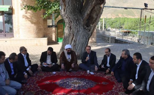 حضور میدانی استاندار همدان در مریانج با همراهی نایب رئیس مجلس
