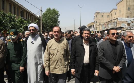 وداع باشکوه با شهدای مظلوم حمله رژیم صهیونیستی درهمدان