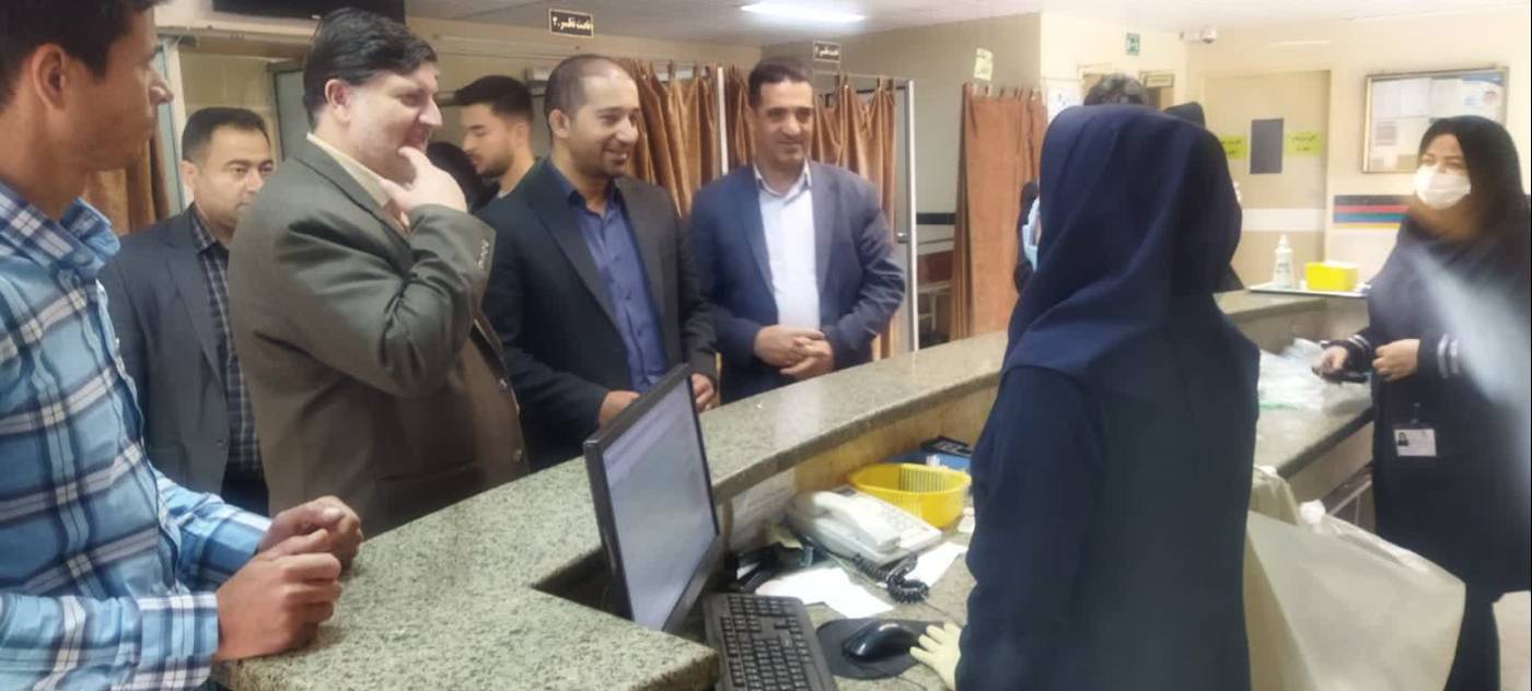 بازدید سرزده معاون سیاسی و امنیتی فرمانداری از بیمارستان امام حسن مجتبی (ع) شهر فامنین