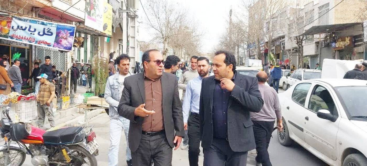 بازدید فرماندار اسدآباد از بازار شب عید و نظارت بر توزیع کالاهای اساسی