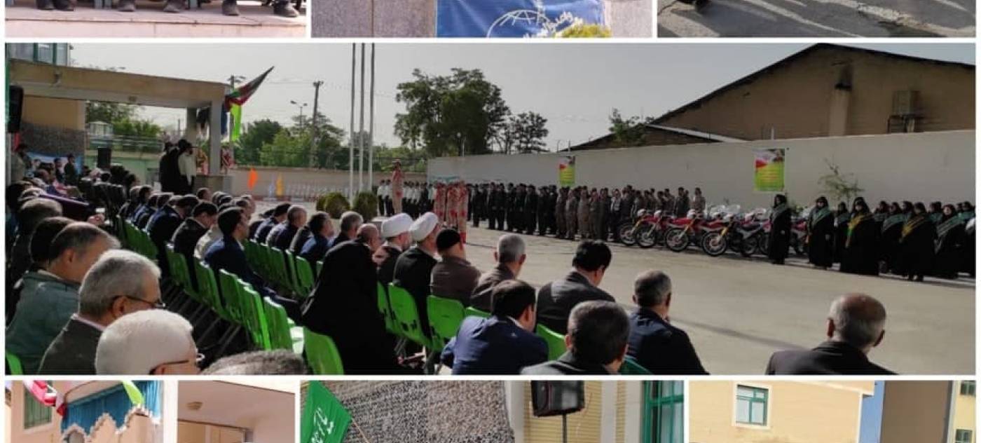 صبحگاه مشترک نیروهای مسلح شهرستان بهار
