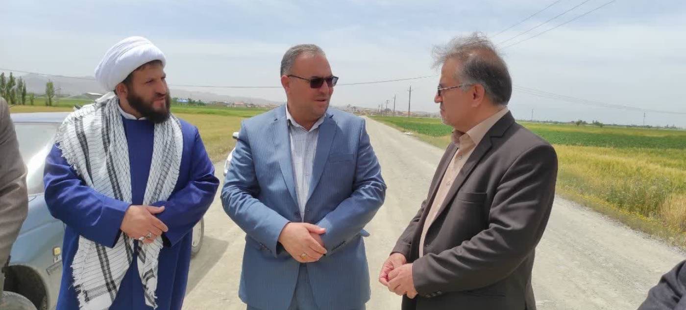بازدید فرمانداران بهار و کبودراهنگ از جاده مهاجران_شاوه_ کبودراهنگ