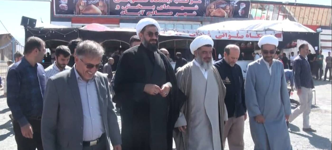  بازدید نماینده محترم ولی فقیه در استان همدان به همراه فرماندار شهرستان بهار از موکب شهدای صالح آباد