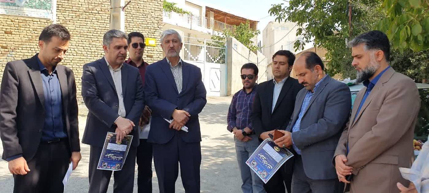 به مناسبت هفته دولت با حضور فرماندار شهرستان تویسرکان انجام شد