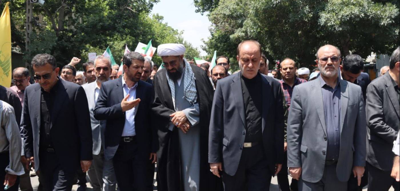 راهپیمایی خودجوش، انزجار خود را از جنایات رژیم صهیونیستی