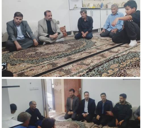 ‍ دیدار فرماندار نهاوند با خانواده سرباز  وظیفه شهیدحسین ظفری / تجلیل از مقام شامخ این شهید والامقام